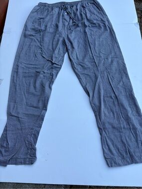 Polo by Ralph Lauren Gray Elastic Waist pajamas—lounge wear-comfort-size large
